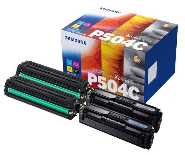 Genuine 504 4 Colour Toner Cartridge Multipack Samsung OEM
