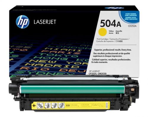 Genuine  CE252A Yellow Laser Toner HP OEM 