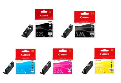 Genuine Canon PGI-525 / CLI-526 2 Black & 3 Colour Ink Cartridge Multipack  Canon OEM